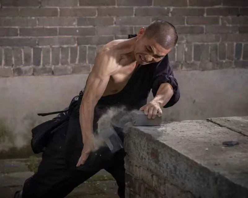 the image shows shaolin kungfu master